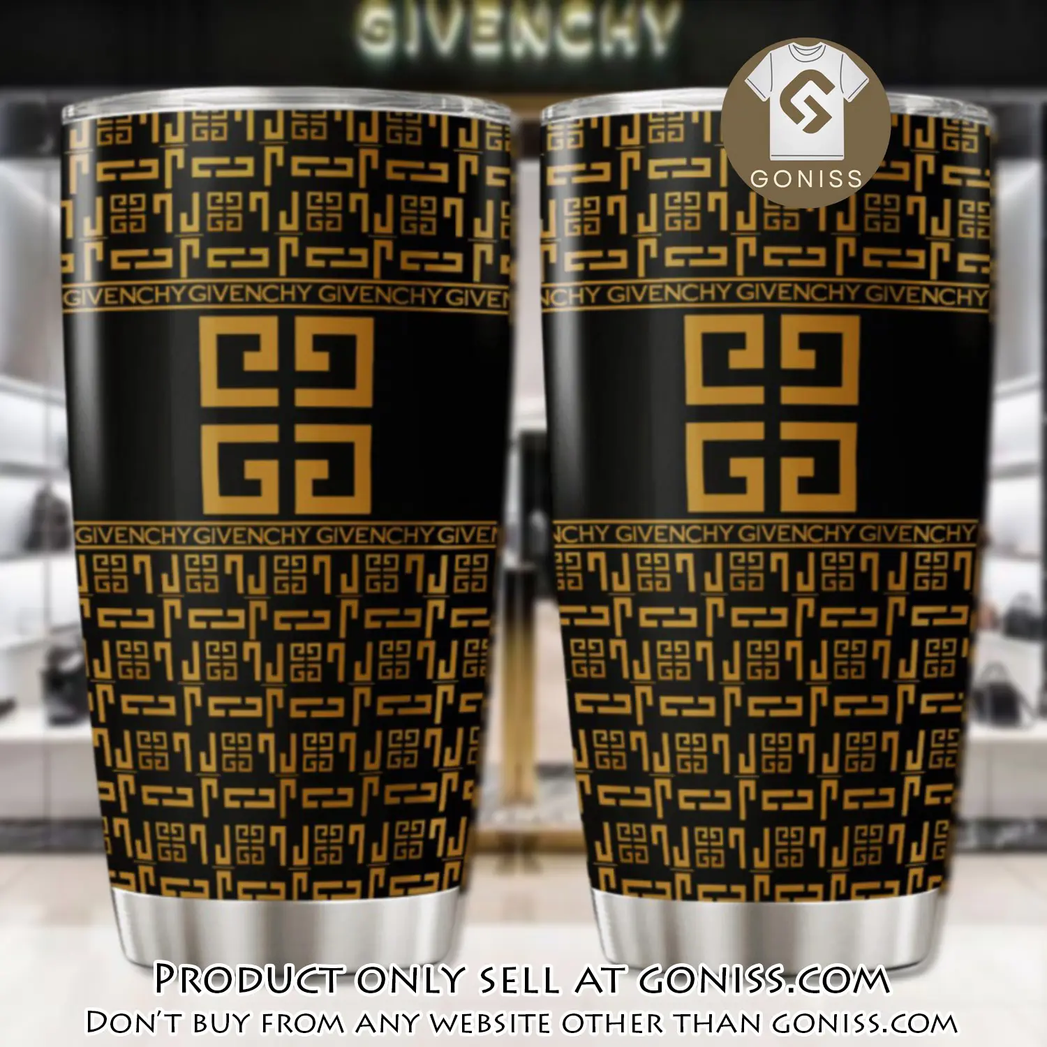Givenchy stainless steel tumbler 20oz30oz gn0610886